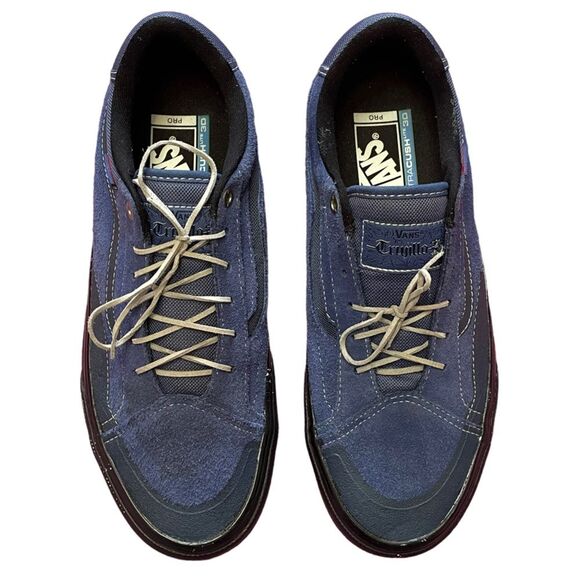 Vans Blue Suede Trujillo Pro Skateboarding Shoes, size 8.5 - Picture 3 of 14